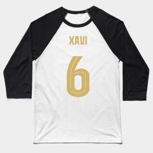 Xavi 6 Barcelona Baseball T-Shirt